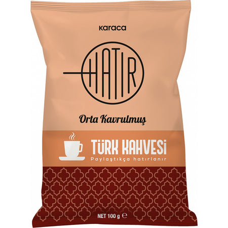 Karaca Hatir Medium Roast Foamy Turkish Coffee 100 g - MALLTURK