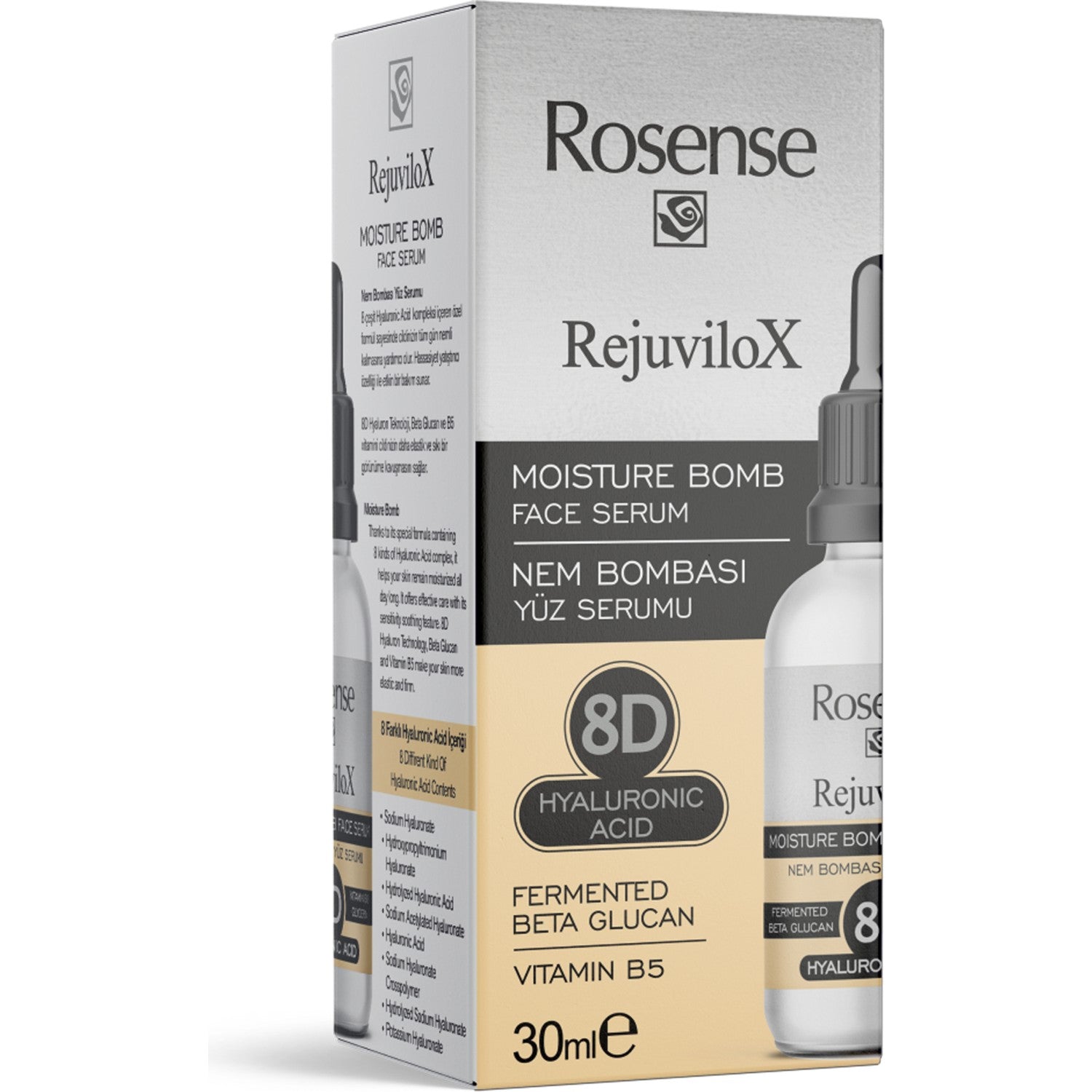 Rosense 8d Hydration Bomb and Beta Glucan Hydration Bomb Facial Serum - MALLTURK