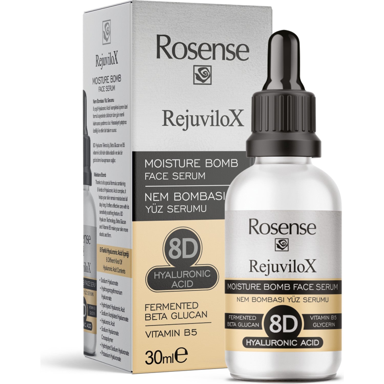 Rosense 8d Hydration Bomb and Beta Glucan Hydration Bomb Facial Serum - MALLTURK