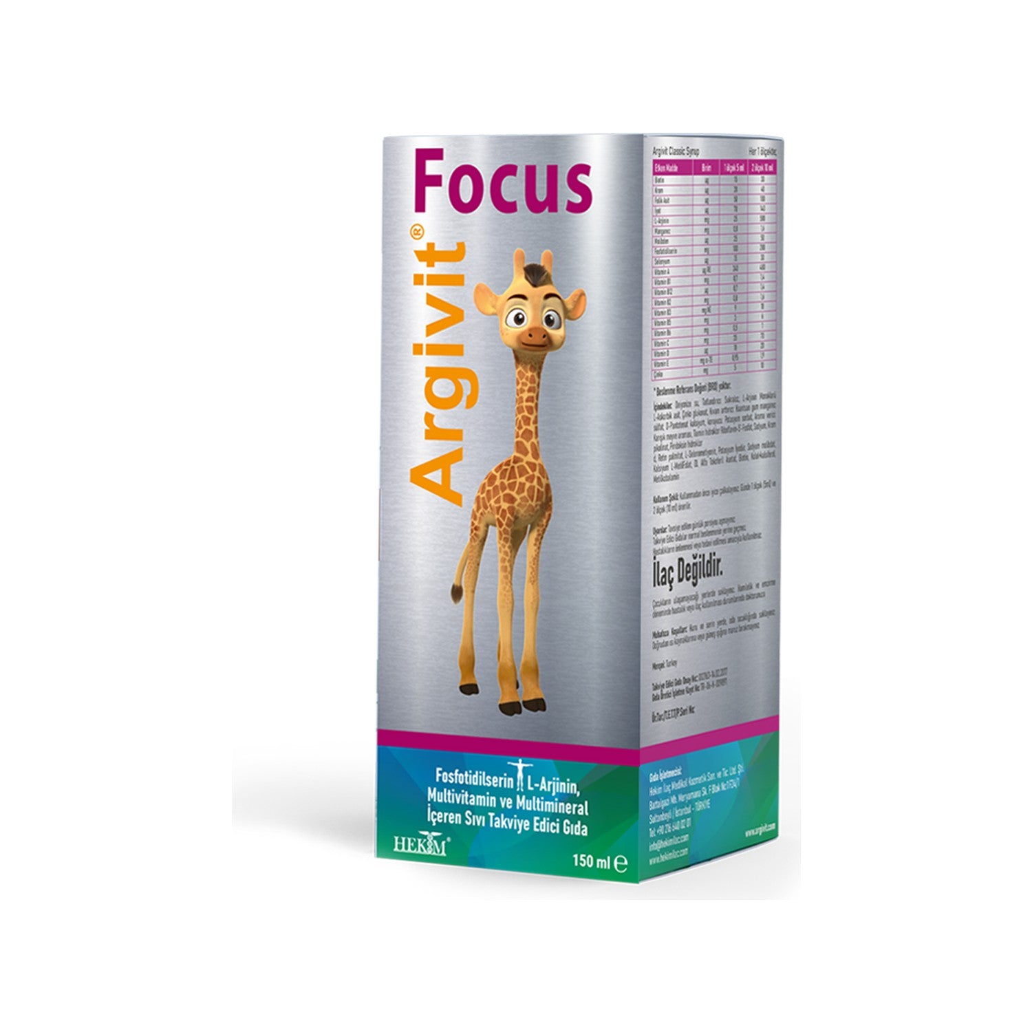 Argivit Focus Syrup 150 ml - MALLTURK