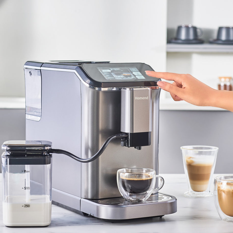 Homend Coffeebreak 5008H Fully Automatic Espresso Machine with Coffee Grinder and Touchscreen - MALLTURK