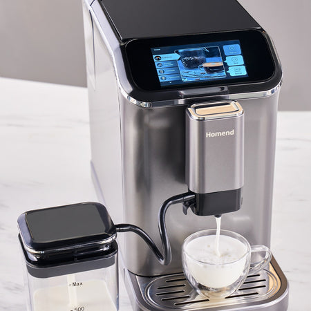 Homend Coffeebreak 5008H Fully Automatic Espresso Machine with Coffee Grinder and Touchscreen - MALLTURK