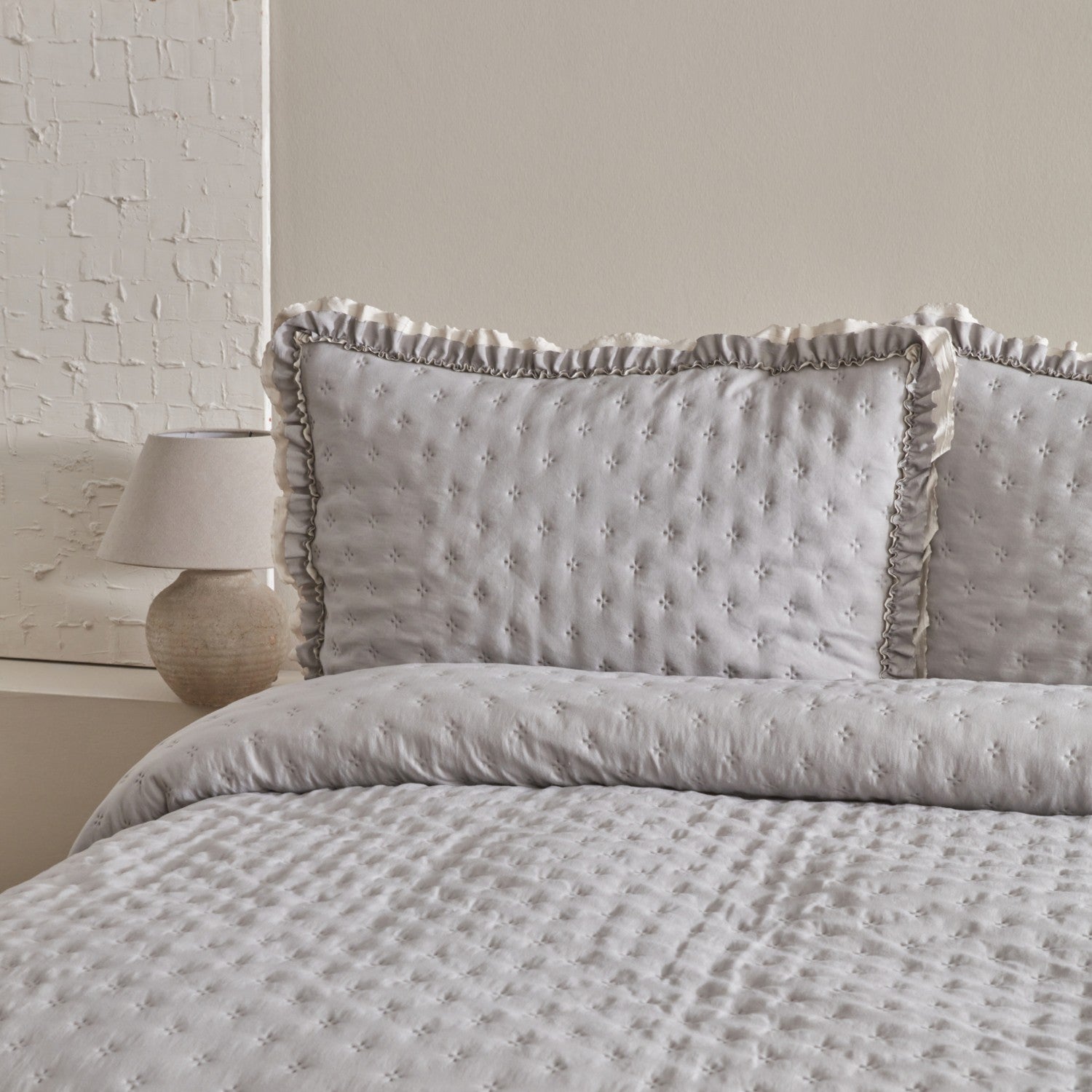 Karaca Home Viona Double Bedspread Set Grey - MALLTURK