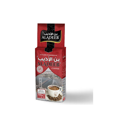 Aladeeb Coffee 500 gr Plain Turkish Coffee (Medium Roast) - MALLTURK