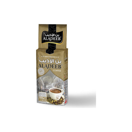 Aladeeb Coffee 500 gr Extra Cardamom Turkish Coffee - MALLTURK