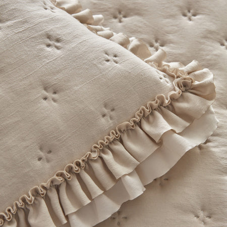 Karaca Home Viona Single Bedspread Set, Beige - MALLTURK