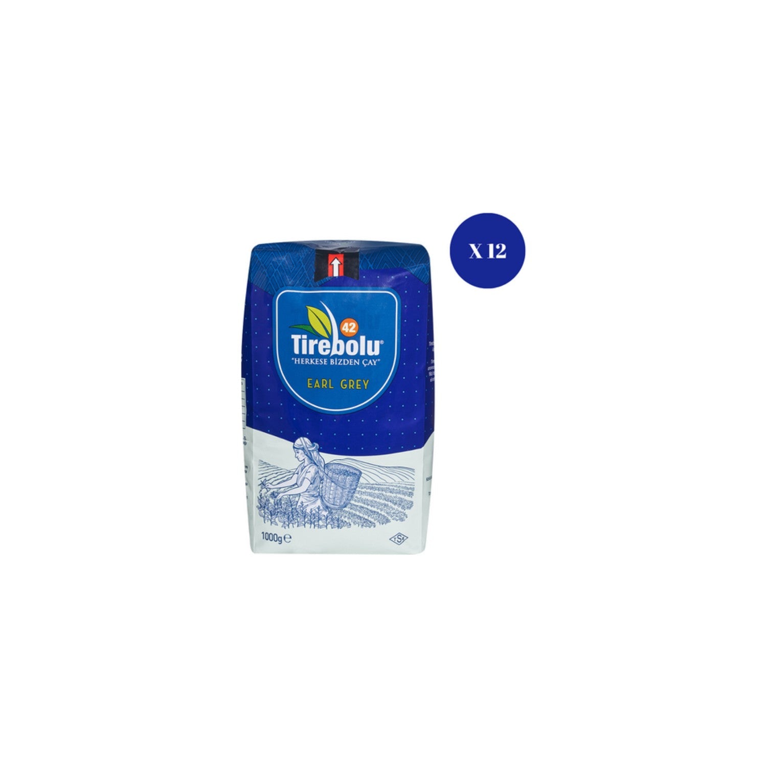 Tirebolu 42 Earl Grey tea 1000 g x 12 - MALLTURK
