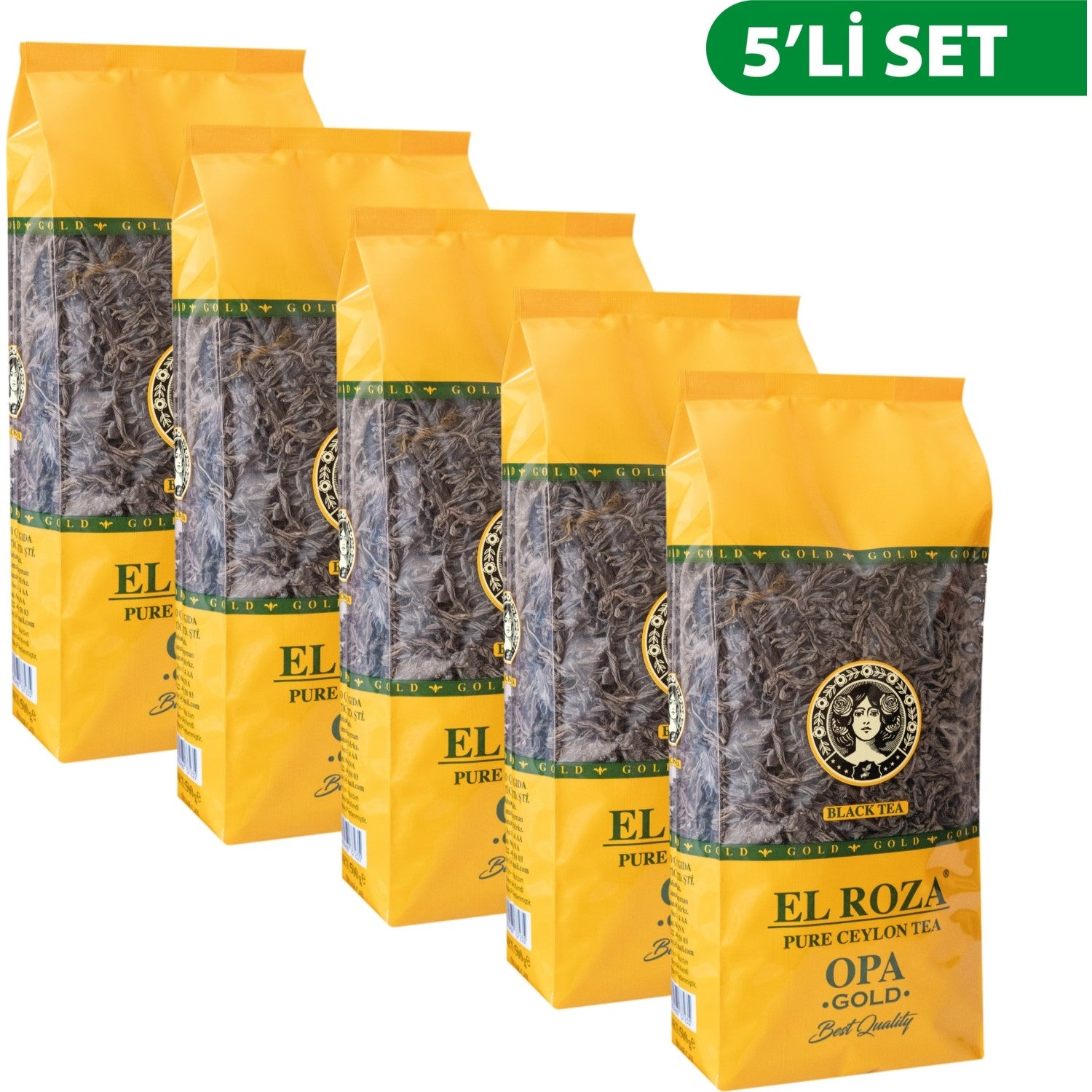 El Roza OPA GOLD CEYLON TEA 500 G*5 pieces black tea - MALLTURK