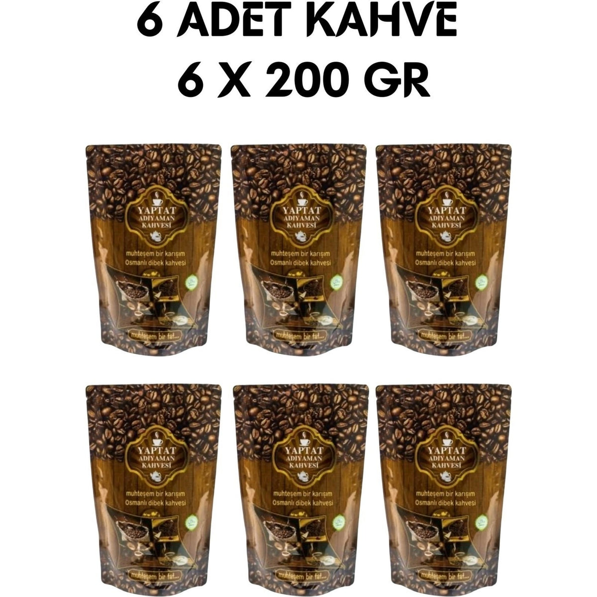 Yaptat Adiyaman Ottoman Dibek Coffee 200GR 6X200GR - MALLTURK