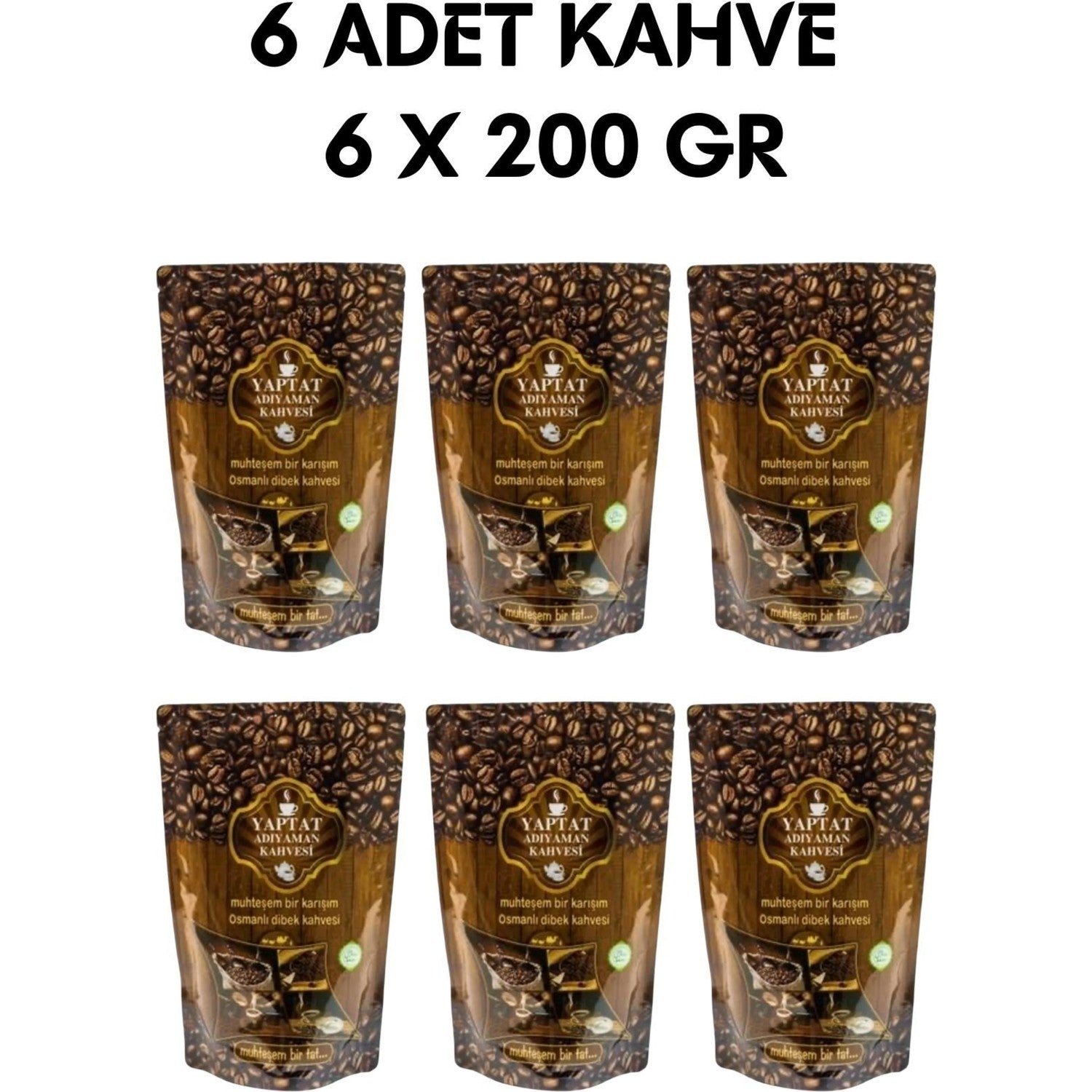 Yaptat Adiyaman Ottoman Dibek Coffee 200GR 6X200GR - MALLTURK