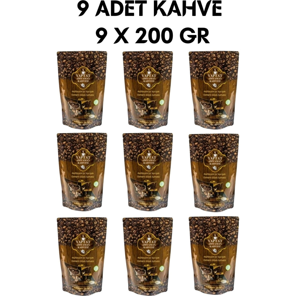 Yaptat Adiyaman Ottoman Dibek Coffee 200GR 9X200GR - MALLTURK
