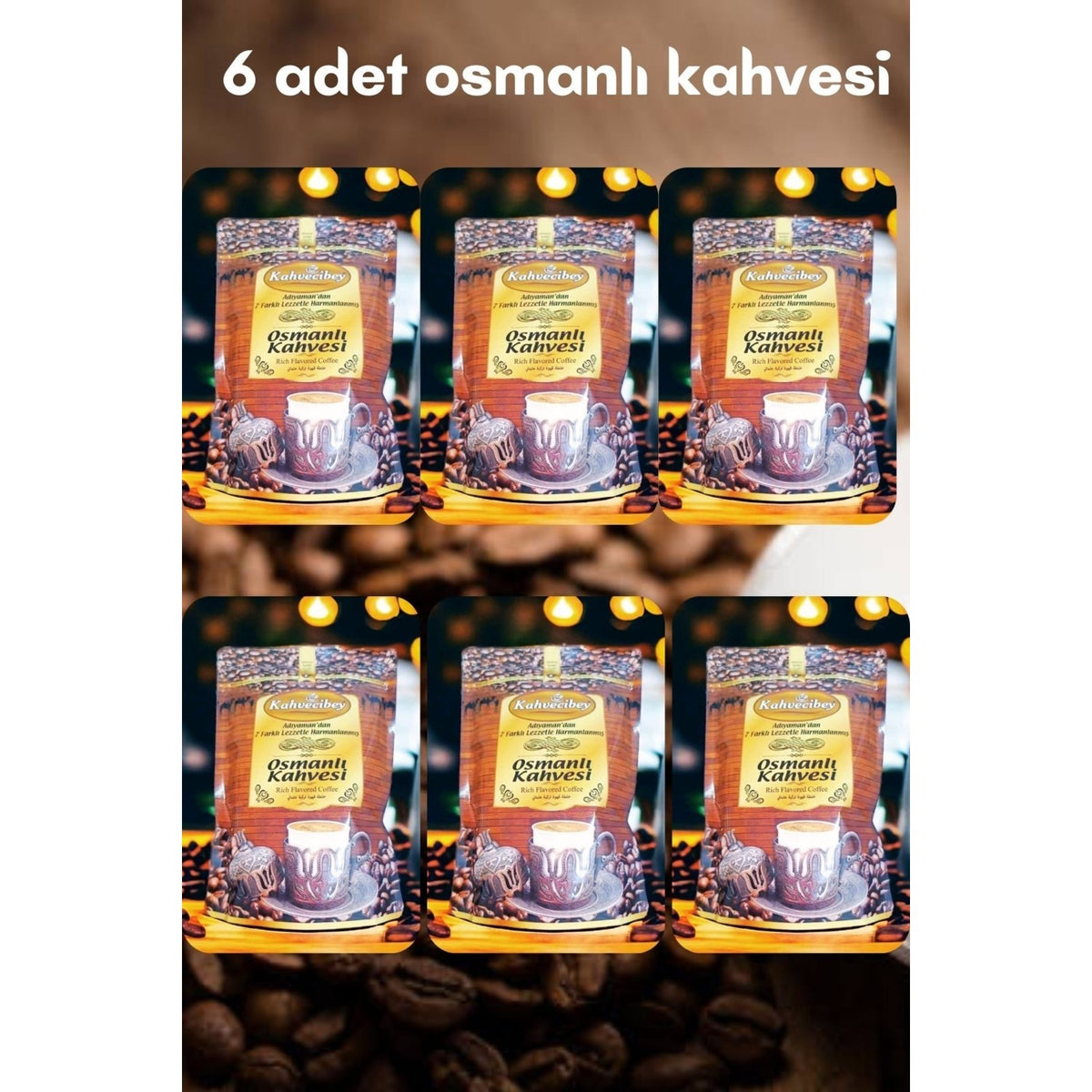 Kahvecibey Ottoman Coffee 200 gr 6X200 gr - MALLTURK