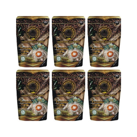 Historic Adiyaman Coffee House - Ottoman Dibek Coffee 200 Grm - 6 Pack Advantageous Package - MALLTURK