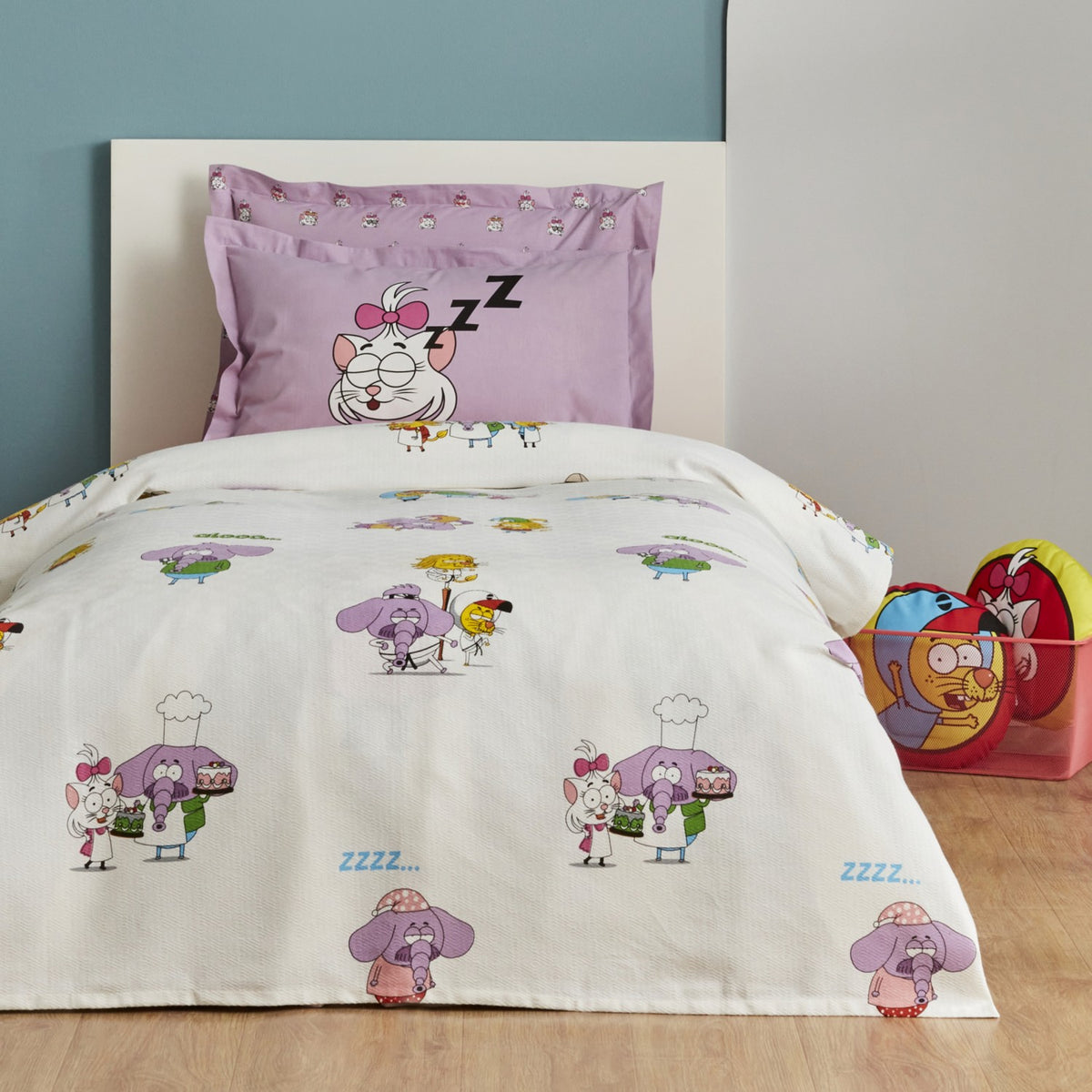 Karaca Home X King Shakir Food War Single Duvet Cover - MALLTURK