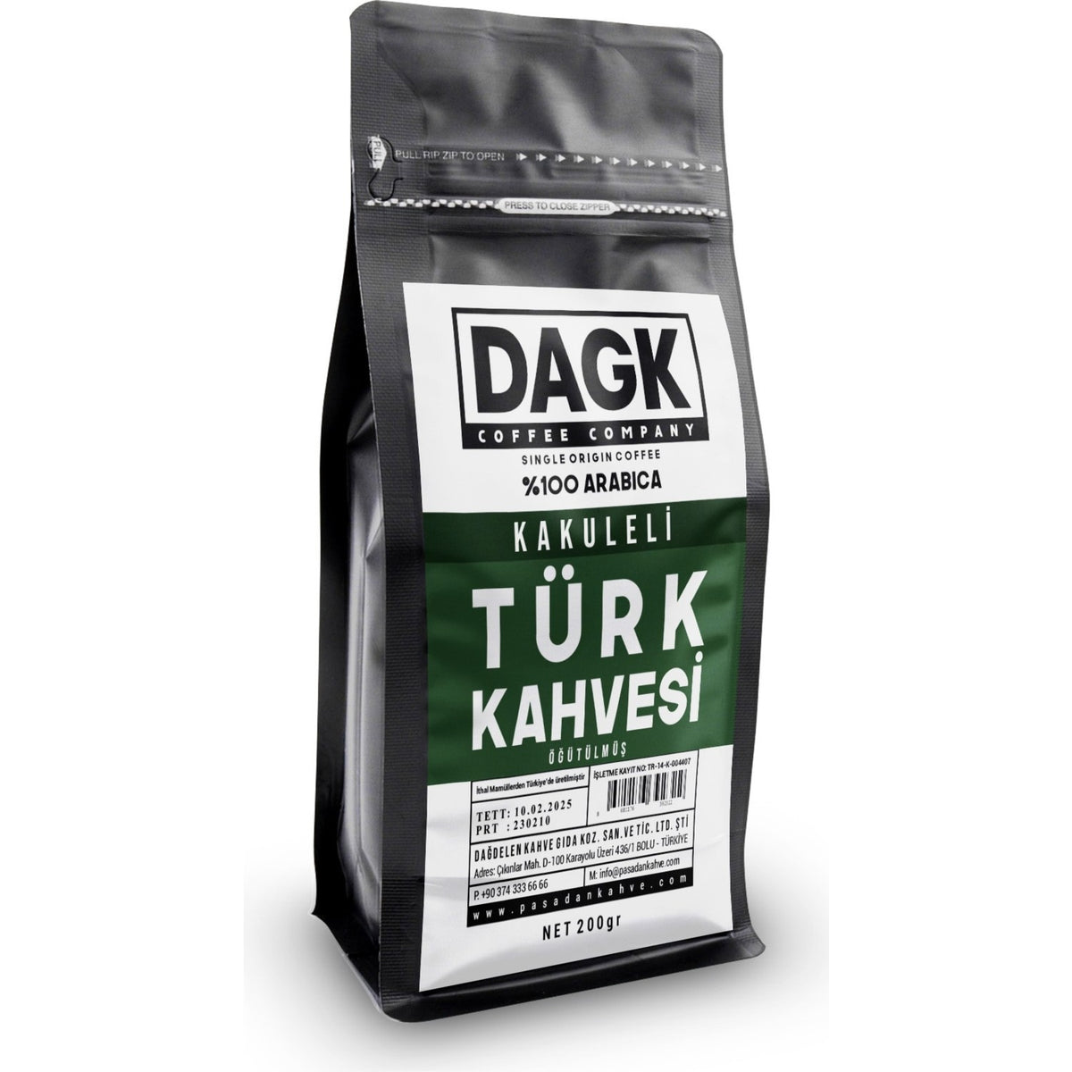 Dagk Cardamom-infused Turkish Coffee 200g Ground - MALLTURK