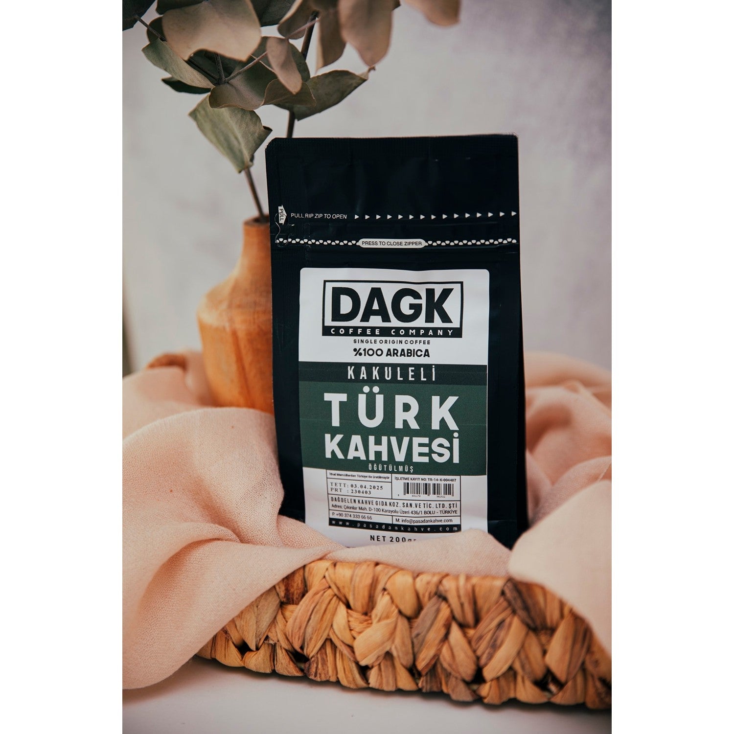 Dagk Cardamom-infused Turkish Coffee 200g Ground - MALLTURK