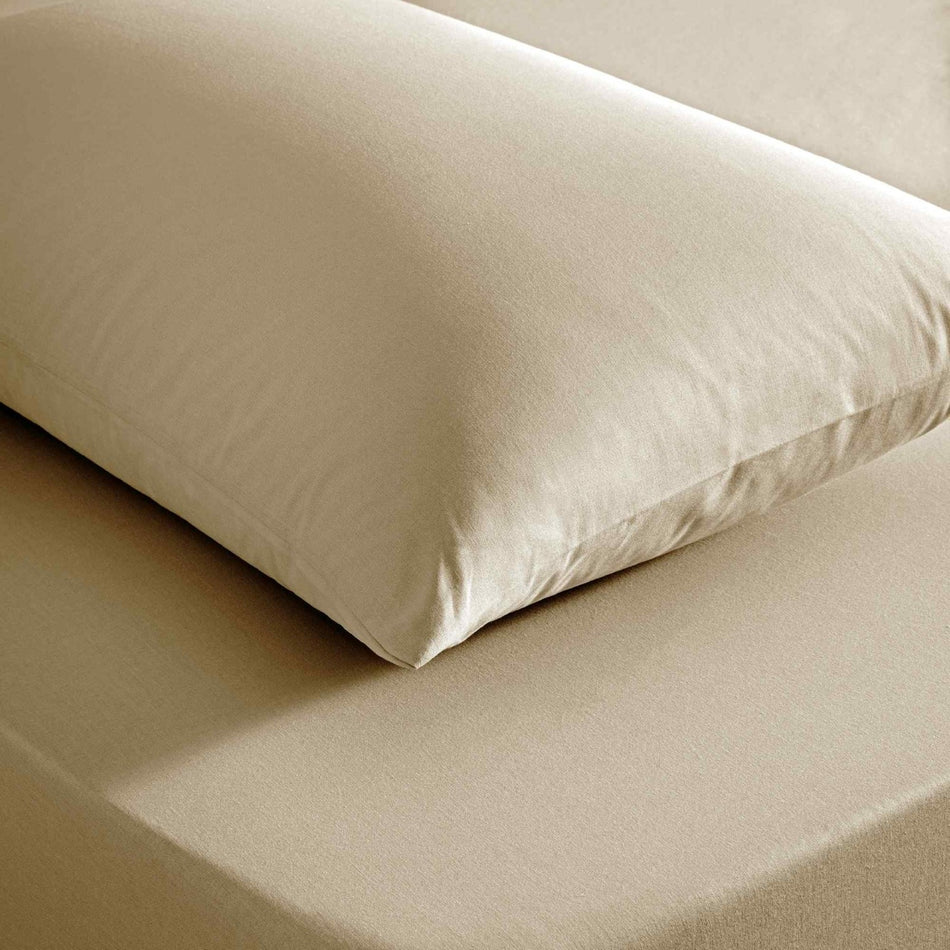 Tac color dreams ranforce Double Bed Sheet Set Mink - MALLTURK