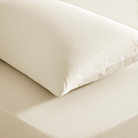 Tac color dreams ranforce Double Bed Sheet Set Ecru - MALLTURK