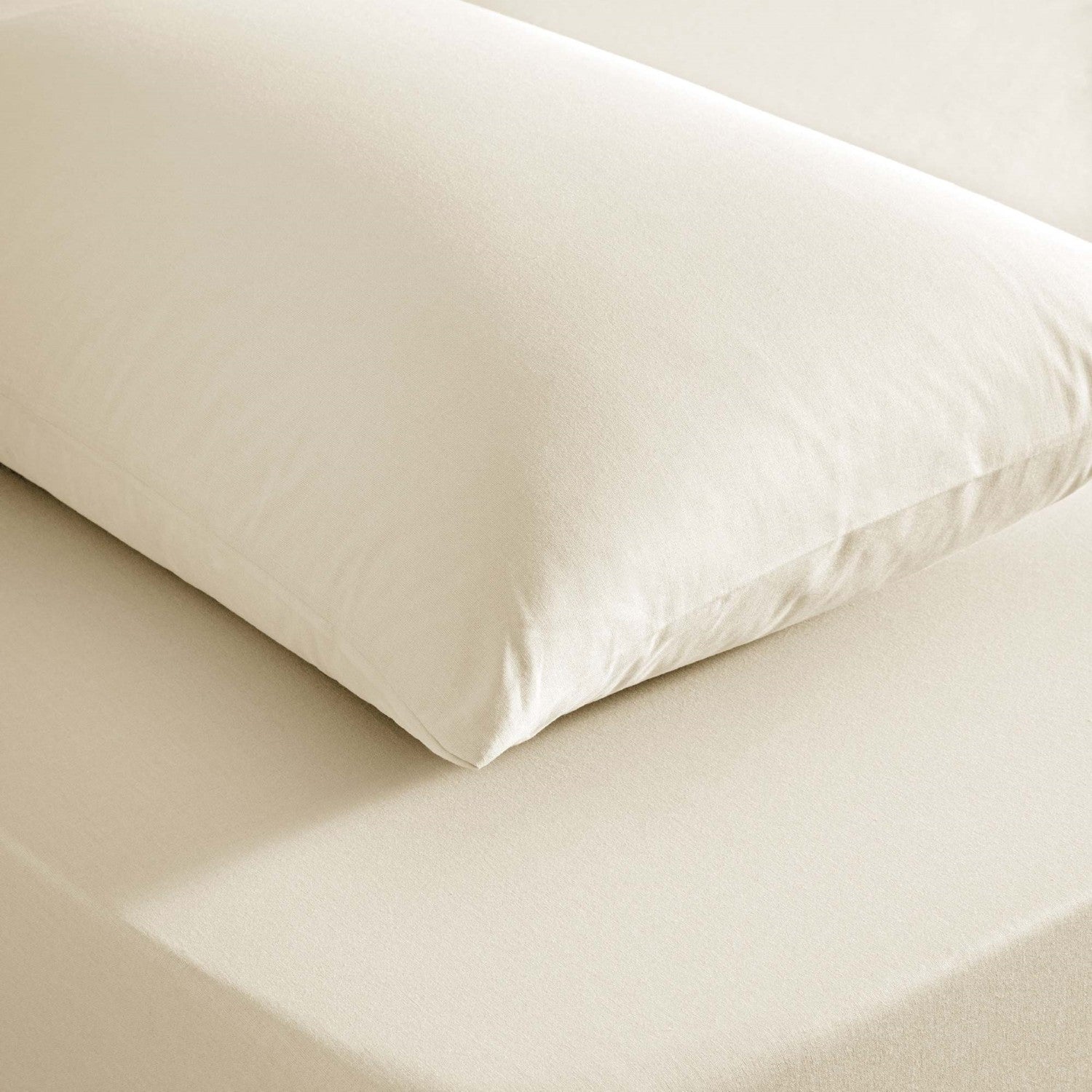 Tac color dreams ranforce Single Bed Sheet Set Ecru - MALLTURK
