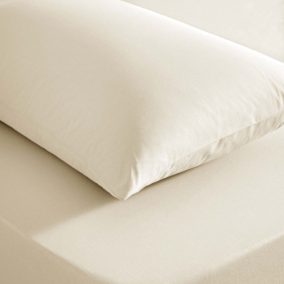 Tac color dreams ranforce Single Bed Sheet Set Ecru - MALLTURK