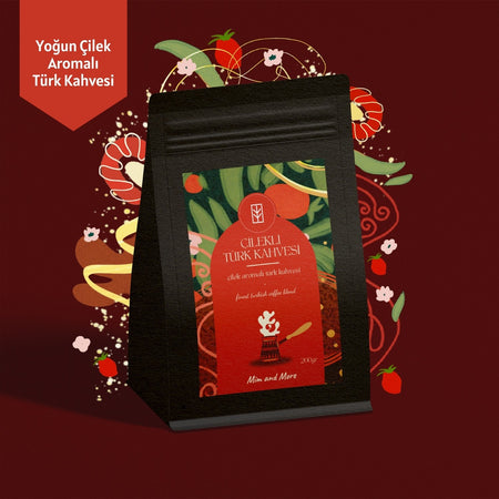 Mim And More Strawberry Flavored Turkish Coffee 200 gr - MALLTURK