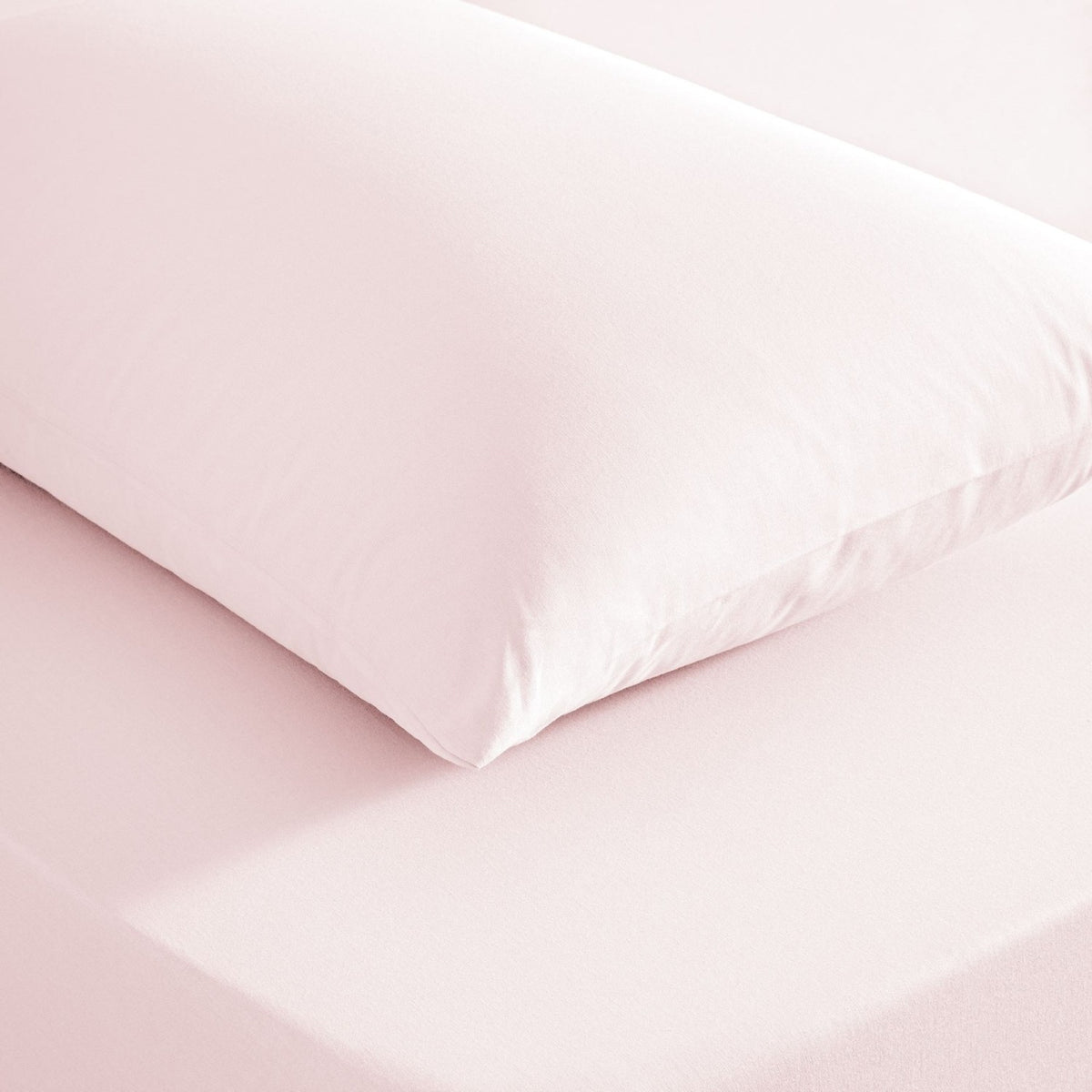 Tac color dreams ranforce Single Bed Sheet Set Powder Pink - MALLTURK