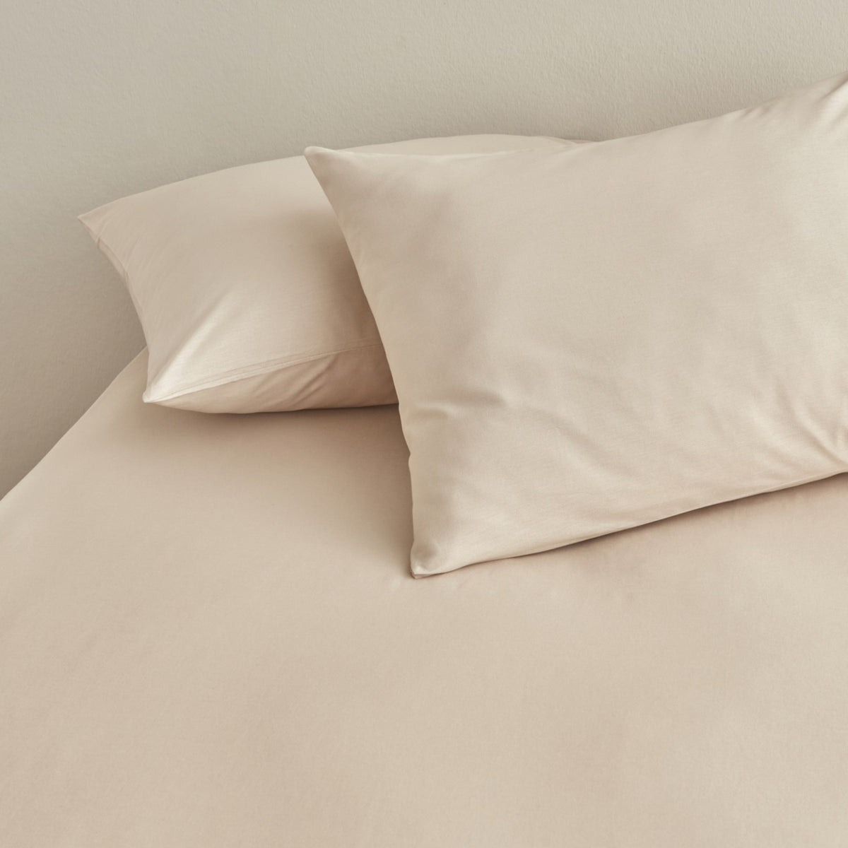 Karaca Home 100% Cotton Plain Double Bed Sheet Beige - MALLTURK