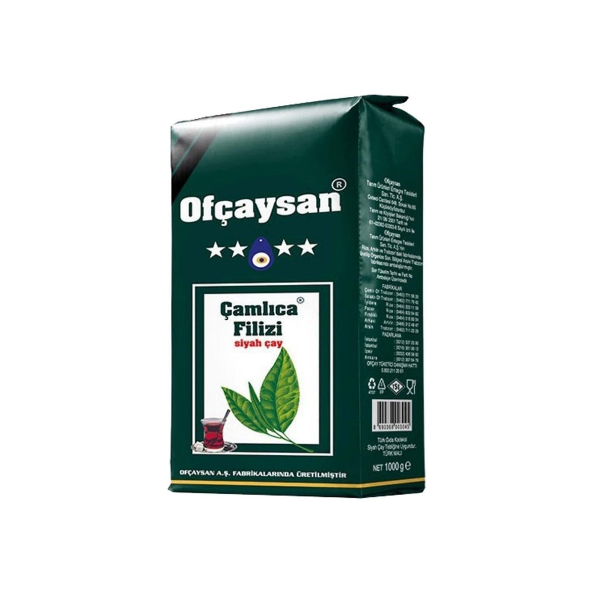 Ofcay Ofcaysan Camlica Filizi 1 kg (2-pack Set Toplam 2 kg) (2 pk*1 kg) - MALLTURK