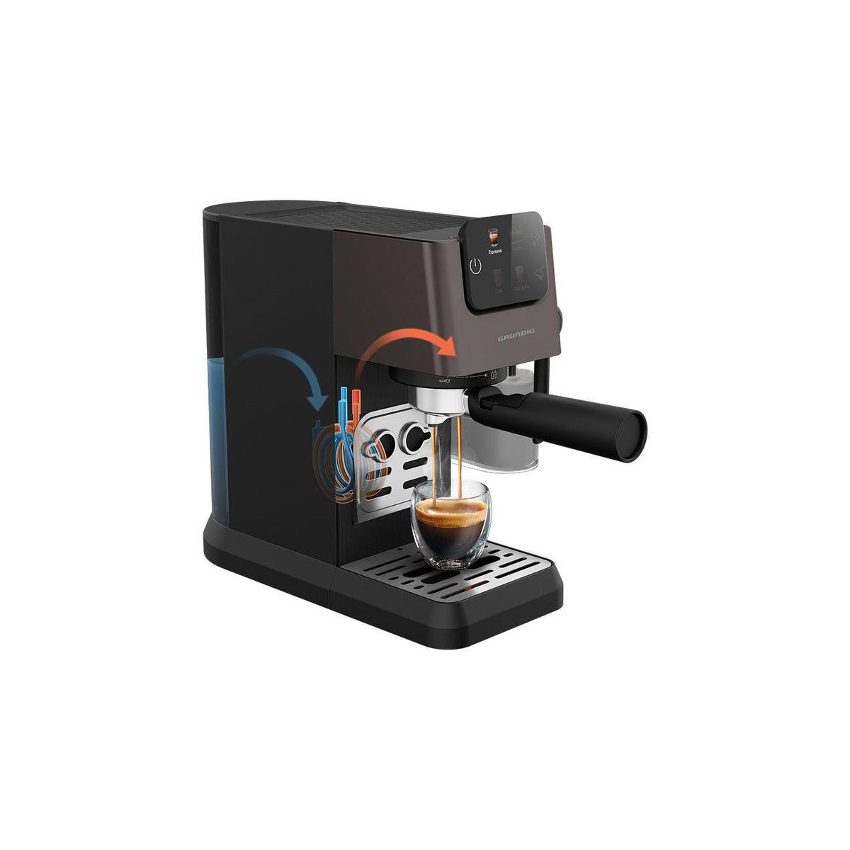 Grundig KSM 5330 Delisia Semi-Automatic Espresso Machine - 1350 W - MALLTURK