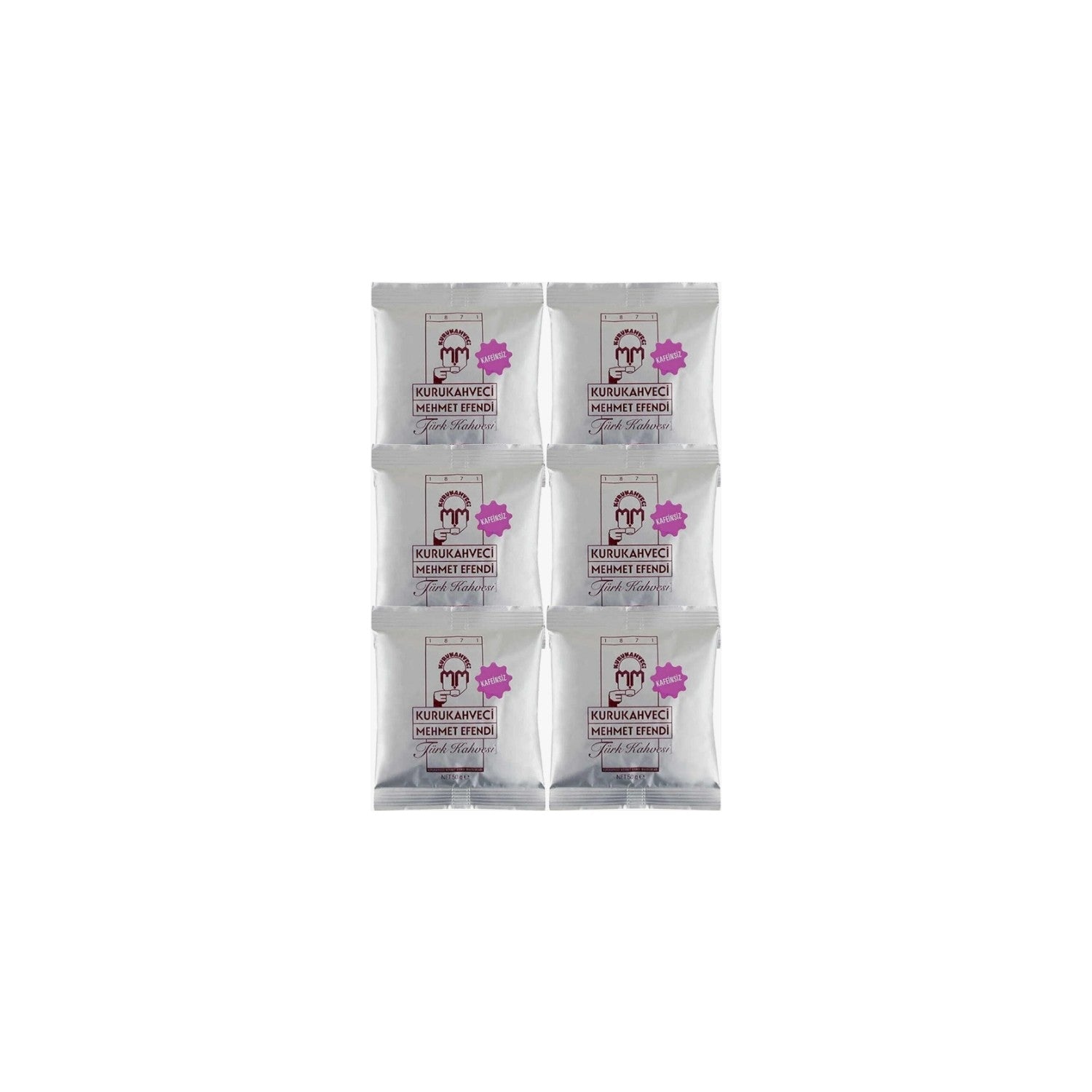 Kurukahveci Mehmet Efendi 50g Decaffeinated x 6 - MALLTURK