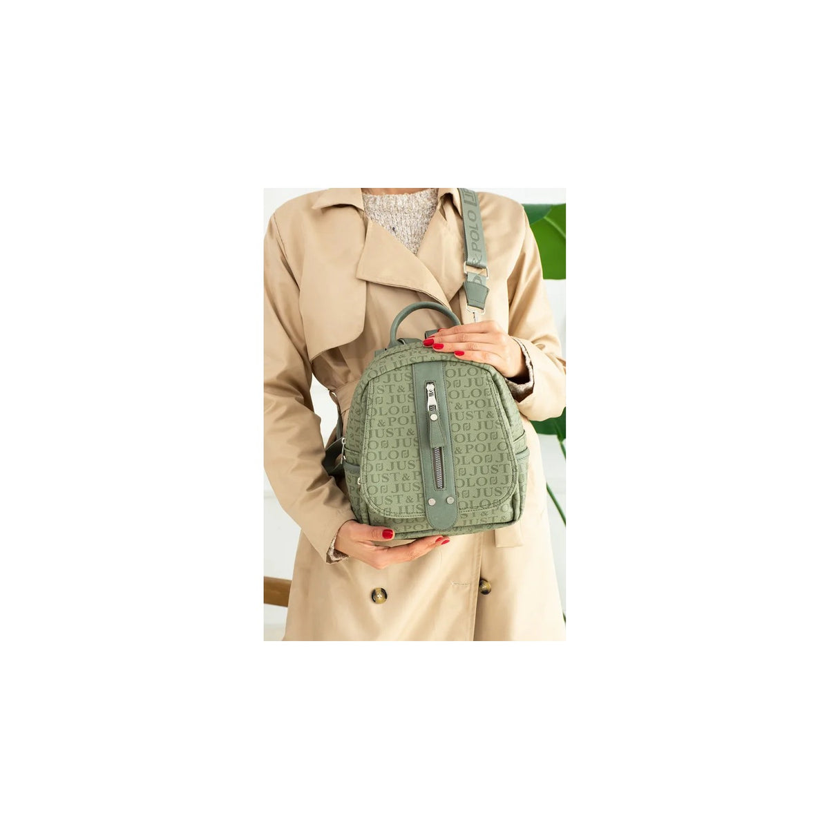 Just Polo Women's Shoulder Bag Green Women's Handbag - MALLTURK