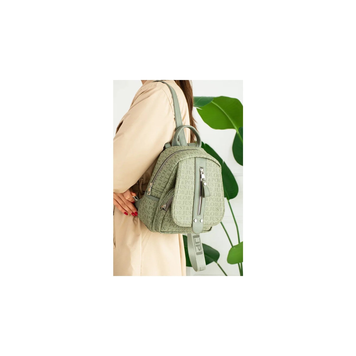 Just Polo Women's Shoulder Bag Green Women's Handbag - MALLTURK