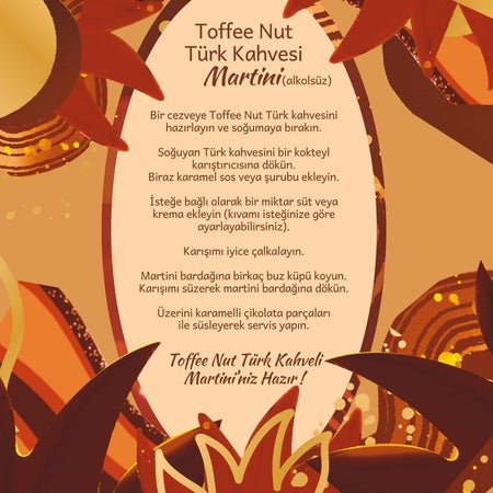 Mim And More Toffee Nut Turkish Coffee, Toffee Nut Flavored Turkish Coffee 150 gr - MALLTURK