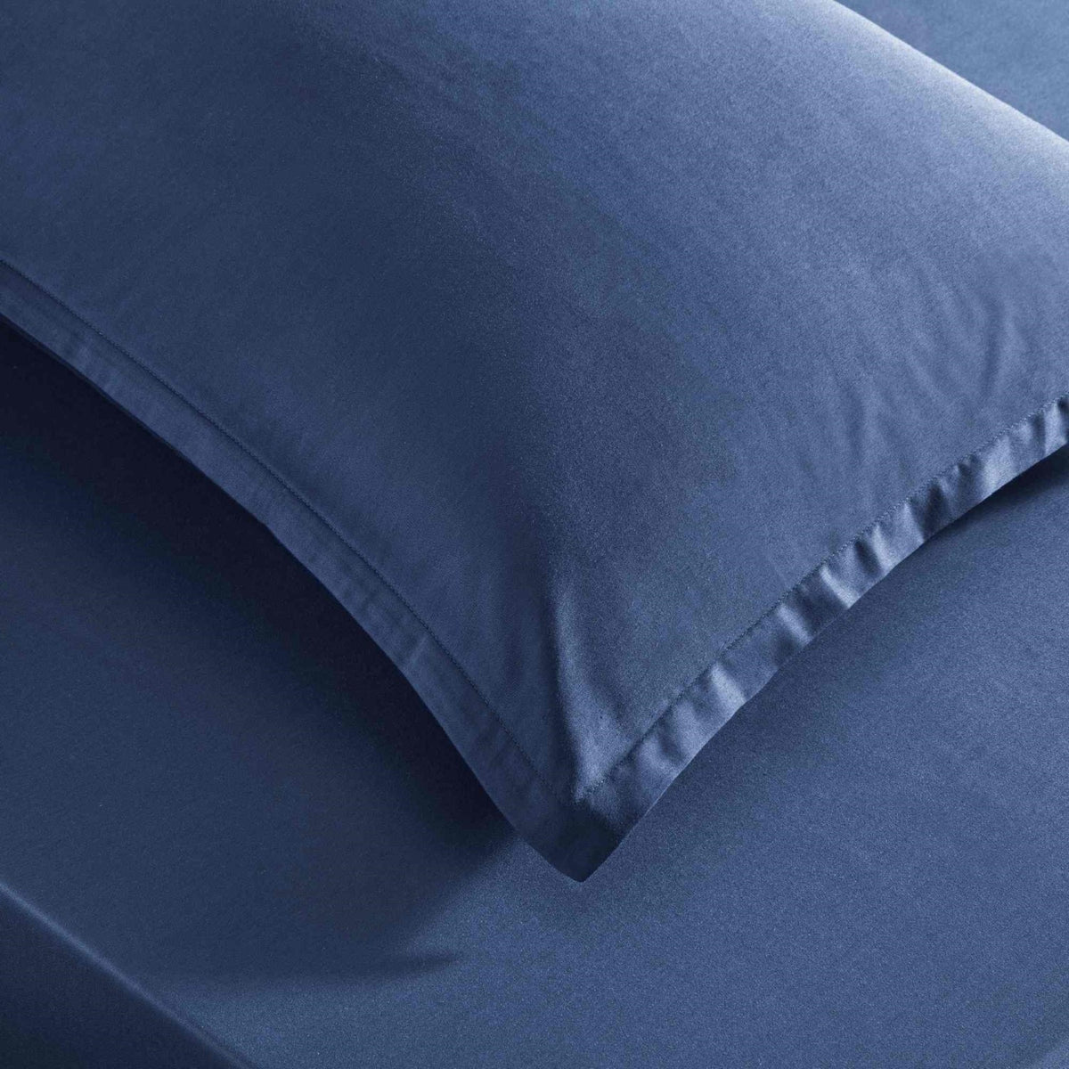 Tac color dreams saten Double Bed Sheet Set lacivert - MALLTURK