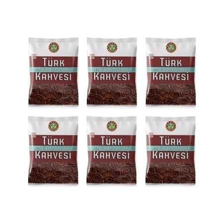 Coffee World Medium Roast Turkish Coffee 100 gr x 6 Packs Unique Flavor from Brazil - MALLTURK