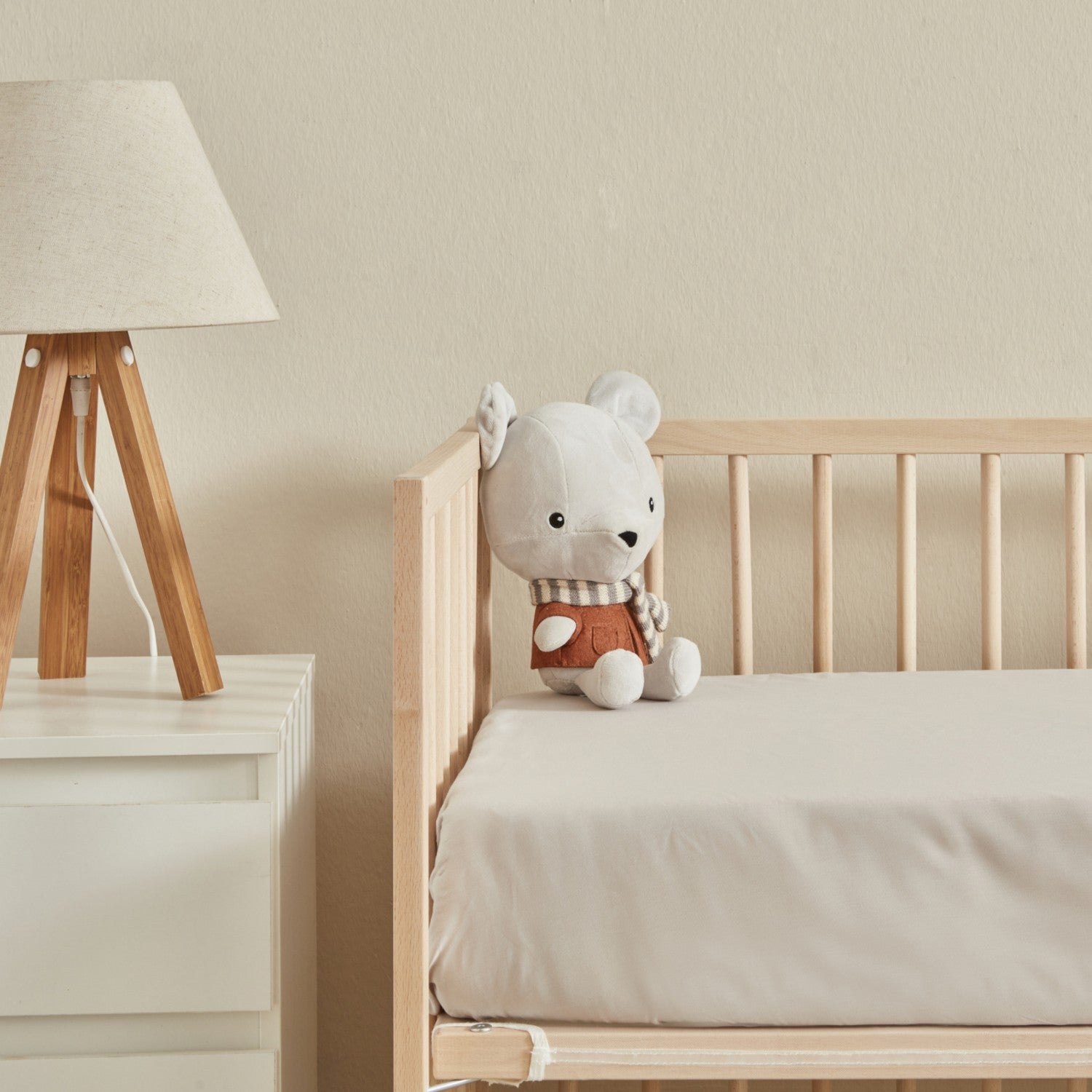 Karaca Home Baby Fitted Sheet, Light Grey - MALLTURK