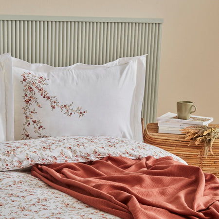 Karaca Home Mizu %100 Cotton Double With Pique Bedspread Duvet Cover Set - MALLTURK