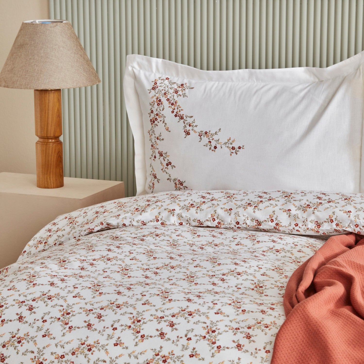 Karaca Home Mizu %100 Cotton Double With Pique Bedspread Duvet Cover Set - MALLTURK