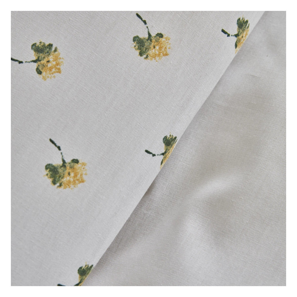 Karaca Home Herbal %100 Cotton Double Duvet Cover and Pique Set White - MALLTURK