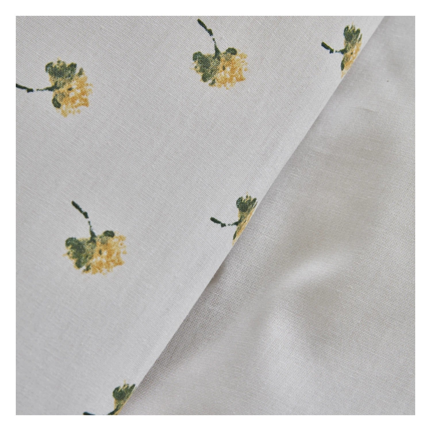 Karaca Home Herbal %100 Cotton Double Duvet Cover and Pique Set White - MALLTURK