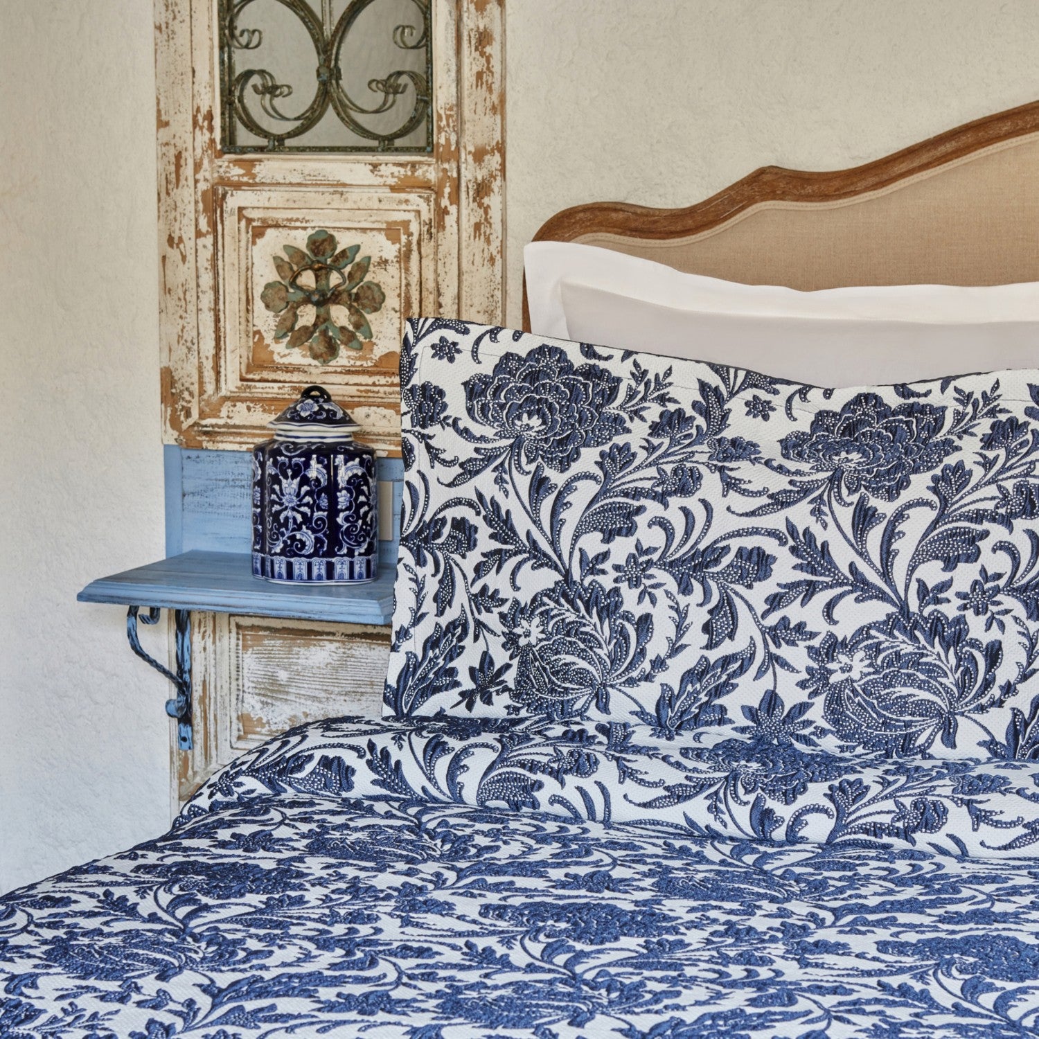 Karaca Home Selene Double Bedspread Blue - MALLTURK