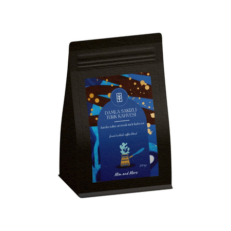Mim And More Mastic Gum Turkish Coffee, Mastic Gum Flavored Turkish Coffee, 200 Gr - MALLTURK