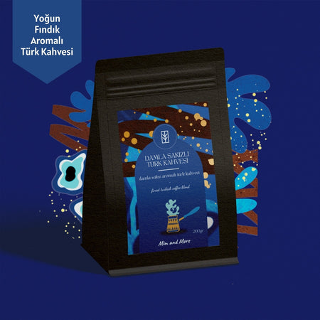 Mim And More Mastic Gum Turkish Coffee, Mastic Gum Flavored Turkish Coffee, 200 Gr - MALLTURK