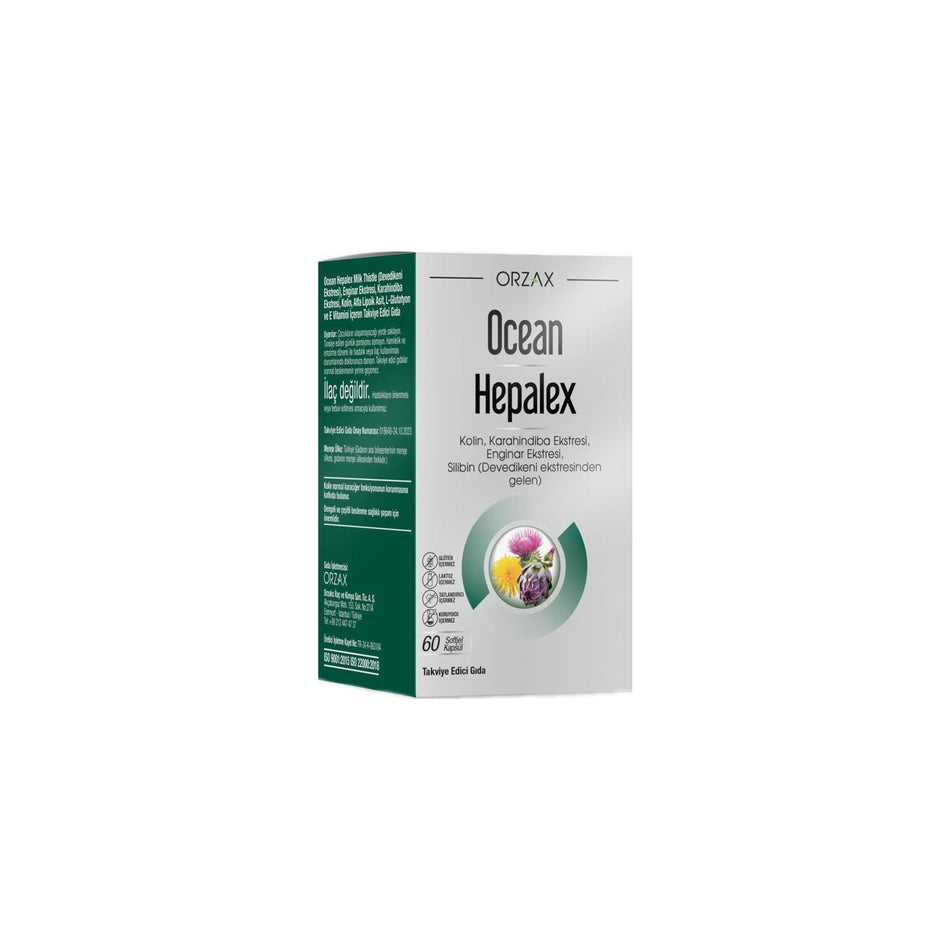 Orzax Ocean Hepalex 60 Softgel Capsule - MALLTURK