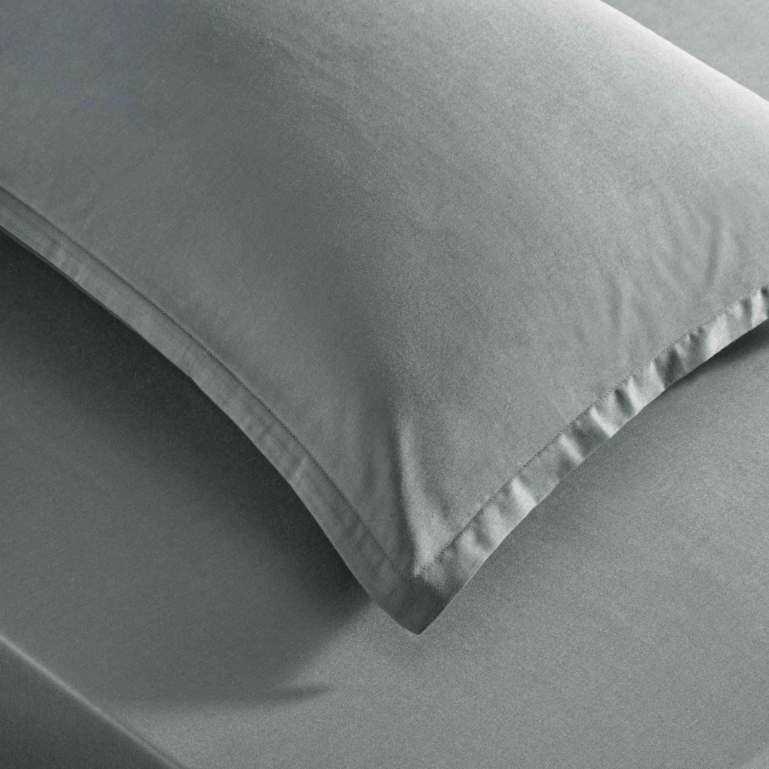 Tac color dreams saten Double Bed Sheet Set Anthracite - MALLTURK