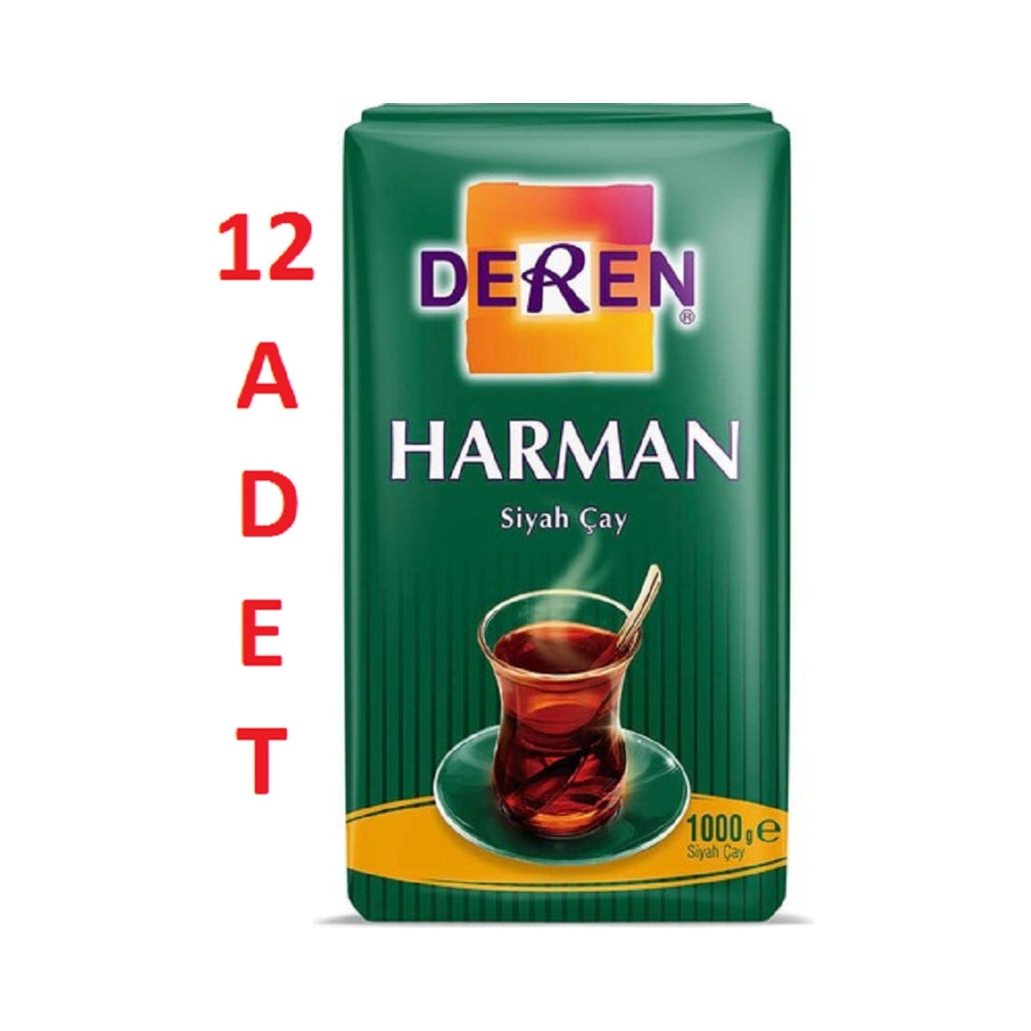 Deren blend 1 kg black tea 12-pack pack - MALLTURK