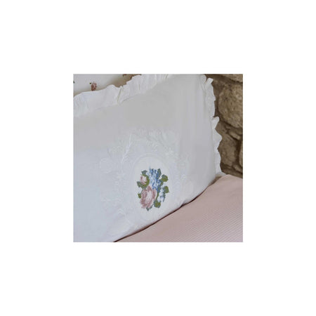 Karaca Home Fayette Double Embroidered Nish Set Powder Pink - MALLTURK