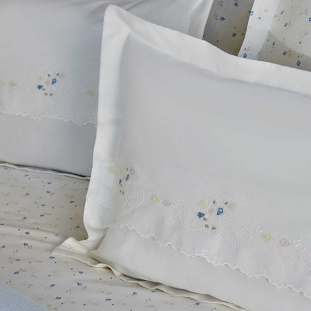 Karaca Home Roanne Double Embroidered Quilted Bedspread Set, Blue - MALLTURK