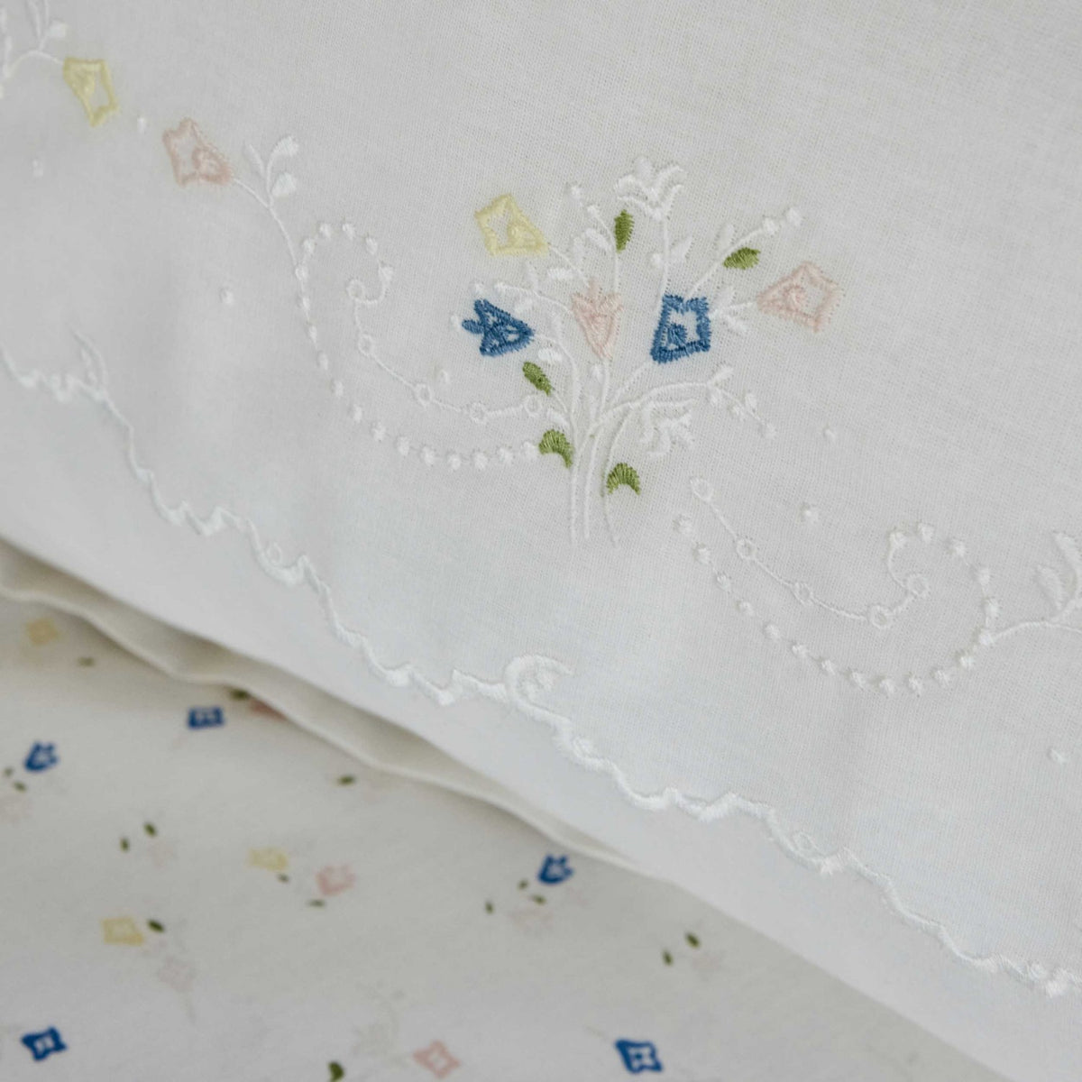 Karaca Home Roanne Double Embroidered Quilted Bedspread Set, Blue - MALLTURK