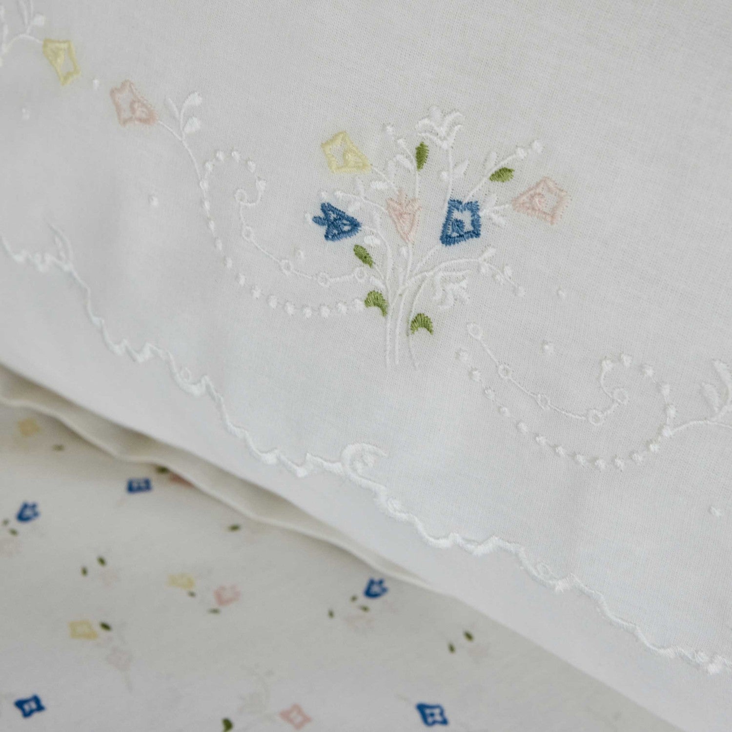 Karaca Home Roanne Double Embroidered Quilted Bedspread Set, Blue - MALLTURK